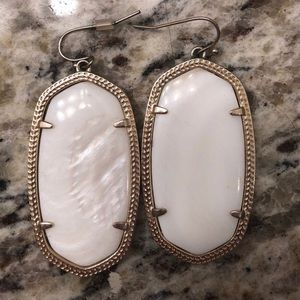 Kendra Scott Danielle White Gold earrings